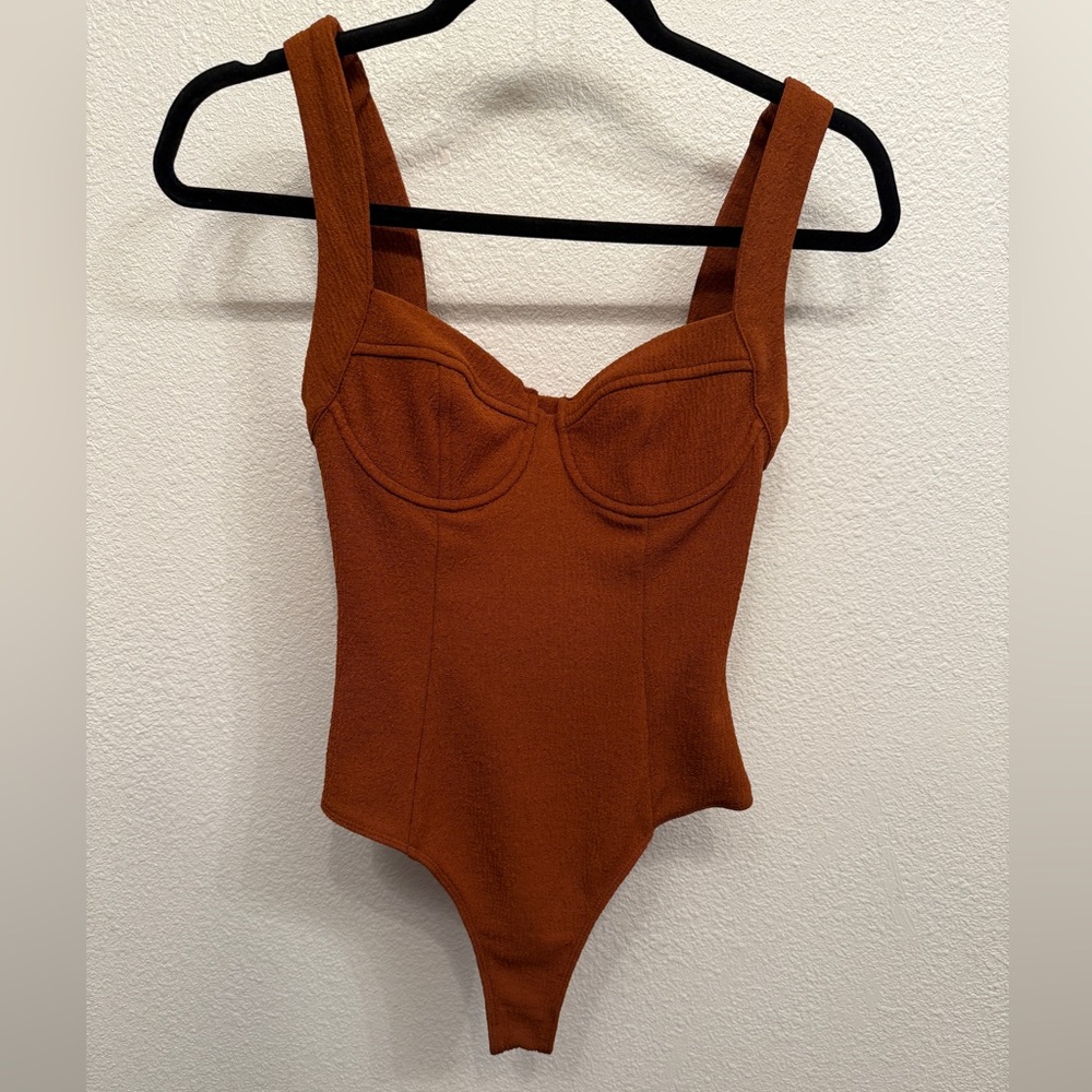 Astr Rust bustier bodysuit